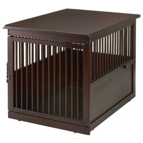 trRichell End Table Dog Crate (Option: Large)